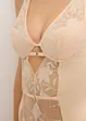 Body a perizoma con ferretto ed effetto lucido, bonprix