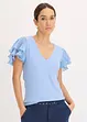 Maglia con volant, bonprix