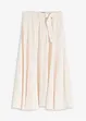 Gonna in twill con tessuto fluente misto viscosa, bonprix