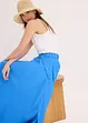Gonna in twill con tessuto fluente misto viscosa, bonprix