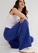 Pantaloni di maglia con elastico in vita e motivo traforato, bonprix