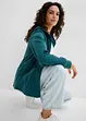 Felpa con zip, cappuccio ed elastico, bonprix