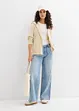 Felpa con zip, cappuccio ed elastico, bonprix