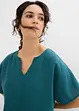 Blusa oversize con fondo elastico, bonprix