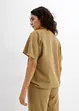Blusa oversize con fondo elastico, bonprix