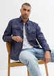 Camicia a maniche lunghe in puro cotone effetto lavato, bonprix