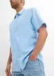 Camicia in misto lino a maniche corte, bonprix