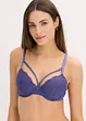 Reggiseno con coppe preformate, ferretto e pizzo delicato, bonprix