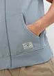 Gilet in felpa con cappuccio in misto cotone morbido, bonprix