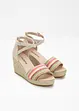 Sandali con zeppa, bonprix