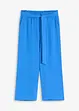 Pantaloni culotte con elastico in vita e risvolto, bonprix