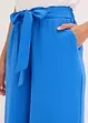 Pantaloni culotte con elastico in vita e risvolto, bonprix