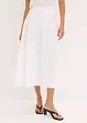 Gonna midi in misto viscosa fluente, bonprix