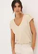 Maglia con inserti lavorati a uncinetto, bonprix