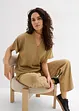 Blusa oversize con fondo elastico, bonprix