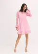 Abito in pizzo con nastrino di satin e volant, bonprix