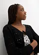 Bolero con ricami e maniche a 3/4, bonprix