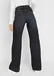 Jeans wide leg con bordo vita confortevole, vita media, bonprix