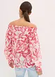 Blusa fantasia con spalle scoperte, bonprix