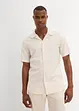 Camicia a maniche corte in misto lino, bonprix