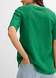Maglia in crêpe con ricami traforati, bonprix