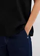Maglia in crêpe con ricami traforati, bonprix