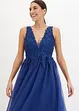 Abito lungo con tulle e pizzo, bonprix
