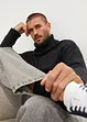 Maglione a collo alto con cotone riciclato, loose fit, bonprix