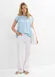 Maglia in cotone con pizzo, bonprix