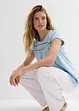 Maglia in cotone con pizzo, bonprix