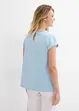 Maglia in cotone con pizzo, bonprix
