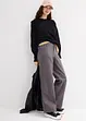 Pantaloni in twill di misto cotone elasticizzato, bonprix