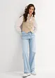 Jeans wide leg con cintura, vita media, bonprix