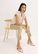 Pantaloni elasticizzati con ricami traforati, bonprix