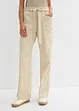 Pantaloni cropped con cinta comoda in puro cotone, bonprix