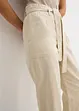 Pantaloni cropped con cinta comoda in puro cotone, bonprix