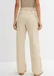 Pantaloni cropped con cinta comoda in puro cotone, bonprix