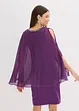 Abito di chiffon con decorazione di strass, bonprix
