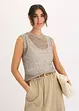 Top in filato a fettuccia, bonprix