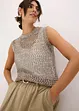 Top in filato a fettuccia, bonprix