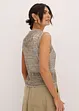 Top in filato a fettuccia, bonprix