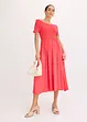 Abito midi con lavorazione a punto smock, bonprix