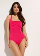 Costume intero in materiale lucido con effetto modellante medio, bonprix
