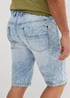 Bermuda elasticizzati in jeans leggero con elastico in vita, slim fit, bonprix
