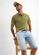 Bermuda elasticizzati in jeans leggero con elastico in vita, slim fit, bonprix