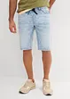 Bermuda elasticizzati in jeans leggero con elastico in vita, slim fit, bonprix