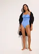 Costume intero in materiale lucido con effetto modellante medio, bonprix