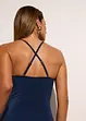Costume intero in materiale lucido con effetto modellante medio, bonprix