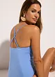 Costume intero in materiale lucido con effetto modellante medio, bonprix