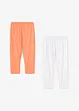 Leggings a pinocchietto in misto cotone biologico (pacco da 2), bonprix